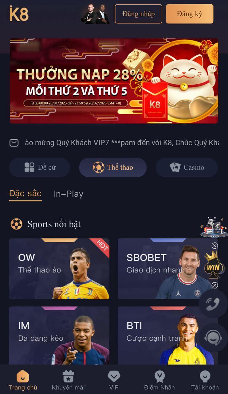 K8 - Trang cá cược bóng đá uy tín nhất 2024