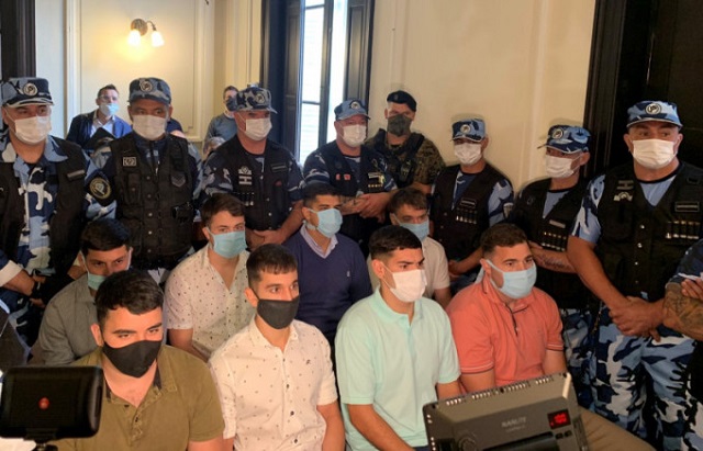 Hình ảnh xét xử 8 cầu thủ Argentina bị buộc tội giết người 