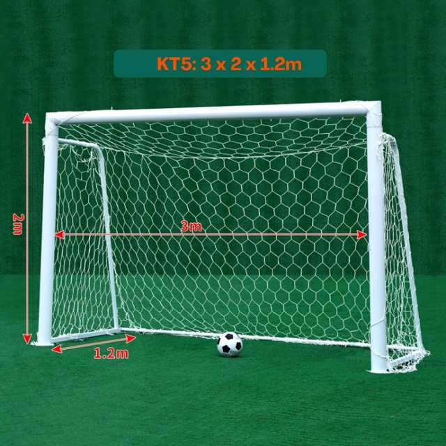 Kích thước khung thành bóng đá chuẩn nhất là bao nhiêu?